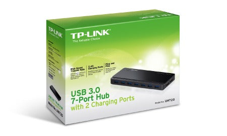 TP-LINK UH720 interface hub 5000 Mbit/s Black