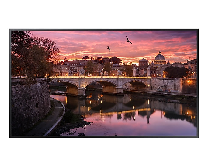Samsung (QBR) PRO DISPLAY, 85" UHD, 350NITS, HDMI(2), LAN, WIFI, SPKR, 16/7 USAGE, 3YR