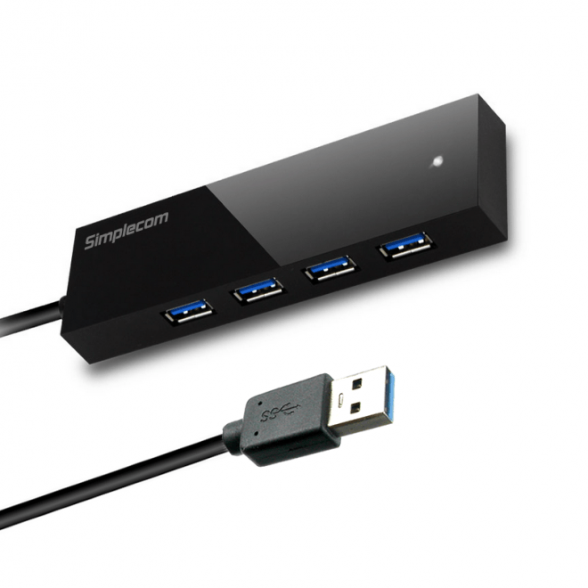 Simplecom CH341 USB 3.0 External 4 Port HUB Built-in 0.5M Cable For PC Laptop