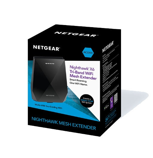 Netgear Nighthawk X6 Network transmitter 10,100,1000 Mbit/s Black