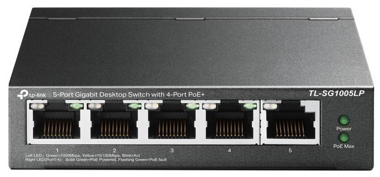 TP-Link TL-SG1005LP 5 Port Gigabit Switch with 4 ports PoE+