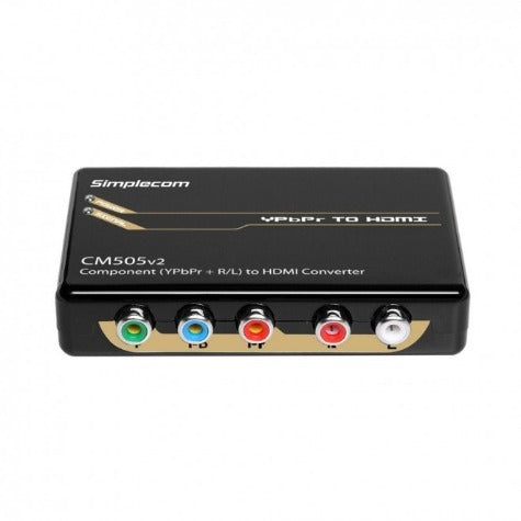 Simplecom CM505v2 Component (YPbPr + Stereo R/L) to HDMI Converter, Full HD 1080p