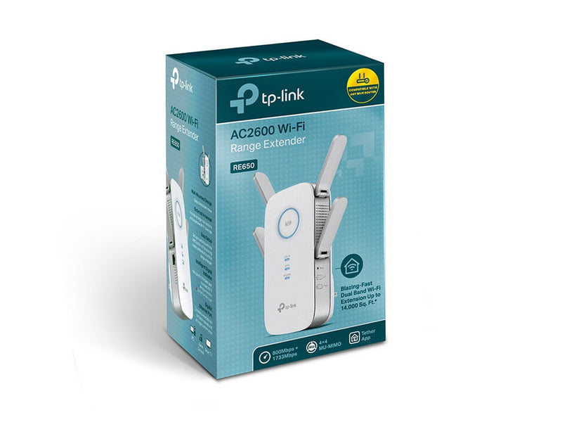 TP-LINK RE650 Network transmitter 10,100,1000 Mbit/s White