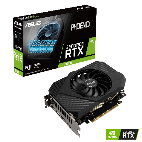 ASUS Phoenix PH-RTX3050-8G Graphics Card. 8G GDDR6 , 1807MHz Boost