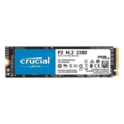 Crucial P2 1TB M.2 2280 NVMe PCIe Gen3 SSD