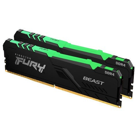 Kingston (KF436C17BBAK2/16) FURY Beast RGB 16GB (2x8GB) 3600Mhz DDR4 Ram