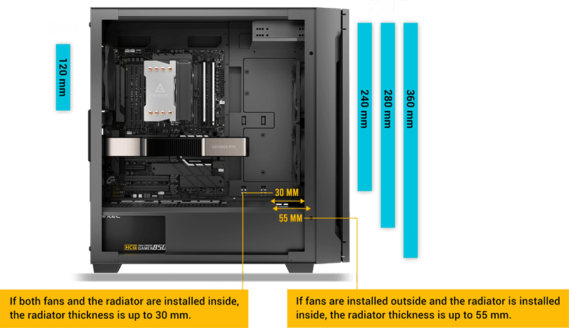 Antec P10C ATX Silent Case. High Airflow, Ultra Sound Dampening from 4 sides , 6x HDDS, 4x 120mm Fans, Built in Fan controller