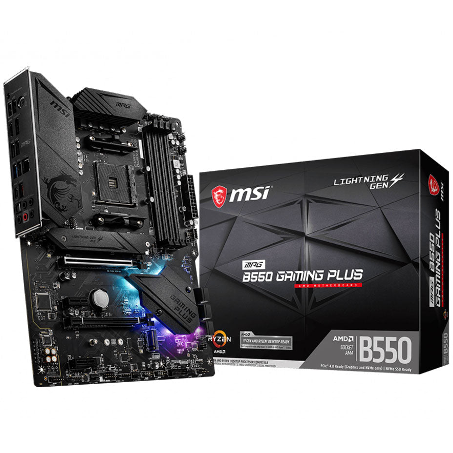 MSI B550 GAMING PLUS AMD AM4 ATX Gaming Motherboard Socket AM4 MPG B550 GAMING PLUS