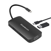 Simplecom DA450 5-in-1 USB TYPE-C Multiport Adapter MST Hub with VGA and Dual HDMI