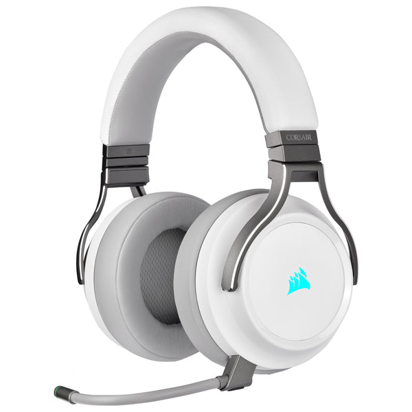 Corsair Virtuoso RGB Wireless Headset Wired & Wireless Head-band Gaming Micro-USB White