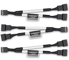 Noctua NA-SYC1 Chromax.White 11cm 4Pin PWM Fan Power Splitter Cables (3 Pack)