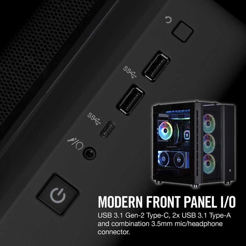 Corsair Crystal 680X RGB mid-Tower Black Case