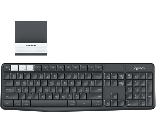 Logitech K375s keyboard RF Wireless + Bluetooth QWERTY Black,White