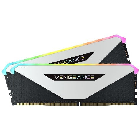 Corsair Vengeance RGB RT 32GB (2x16GB) DDR4 3200Mhz C16 Desktop Ram - White