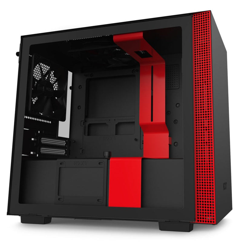 NZXT H210i Matte Black Red Mini-Tower Black,Red Case