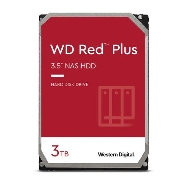 Western Digital (WD30EFZX) Red Plus 3TB 3.5" NAS Hard Drive, 128MB 5400RPM, CMR