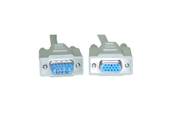 VGA Monitor Extension Cable - 2m - HD15pin Male to Female, without Filter, UL Approved