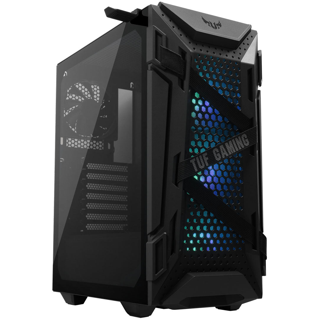 ASUS TUF Gaming GT301 Black ATX Case with 3x120mm ARGB Fan Pre-installed