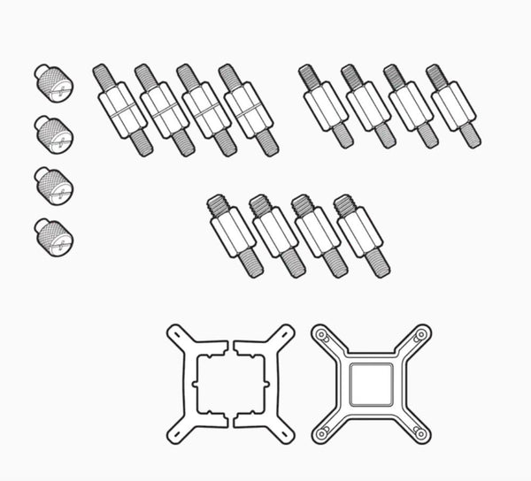 Corsair Intel Elite CPU Bracket Compatibility ELITE, ELITE Capellix, ELITE LCD Series Coolers