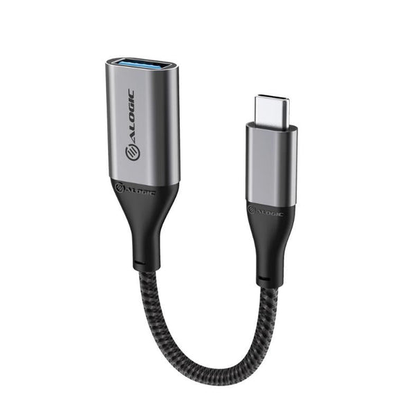 ALOGIC Super Ultra USB 3.1 USB-C Male to USB-A Female Adapter, 15cm Space Grey