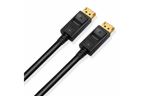 Cruxtec Displayport 1.4 8K Male to Male Cable 2m Black, Supports 8K@60Hz / 4K@144Hz