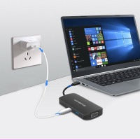 Simplecom DA450 5-in-1 USB TYPE-C Multiport Adapter MST Hub with VGA and Dual HDMI