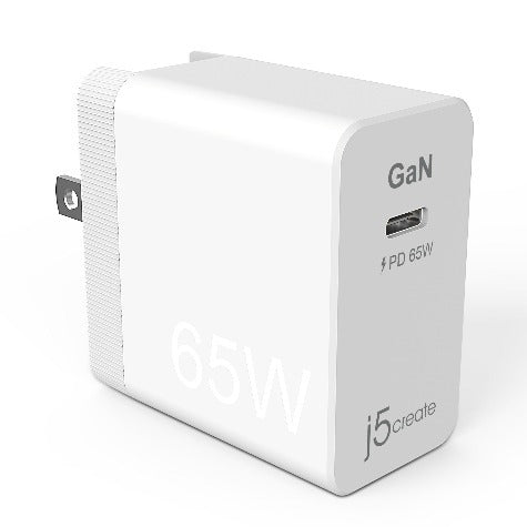J5Create JUP1365 65W GaN Power Delivery USB-C Mini AC Wall Charger