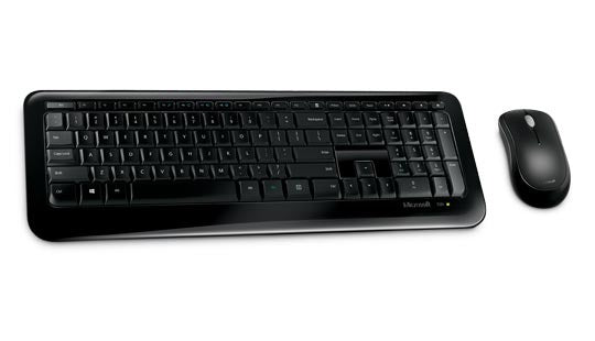 Microsoft 850 RF Wireless English Black Keyboard & Mouse Combo