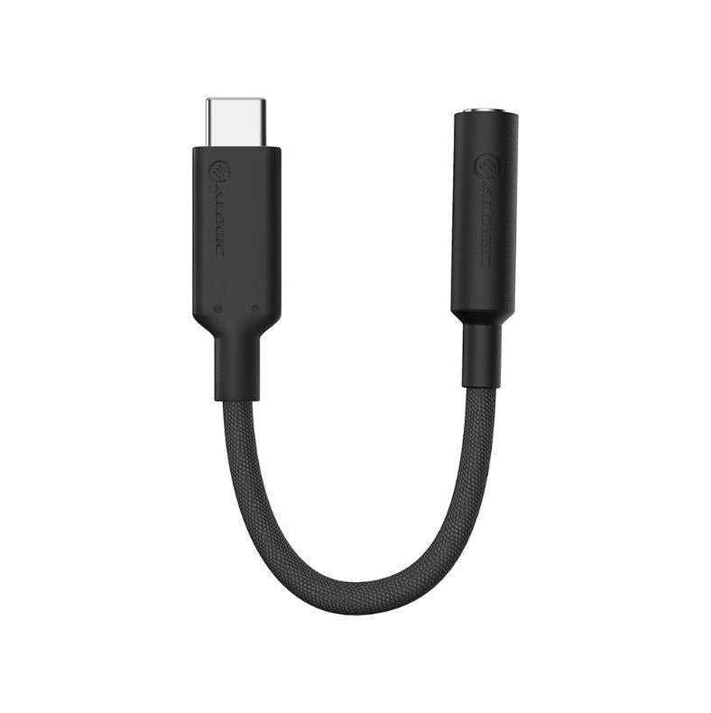 ALOGIC Elements Pro USB-C to 3.5mm Audio Adapter, 10cm, Black