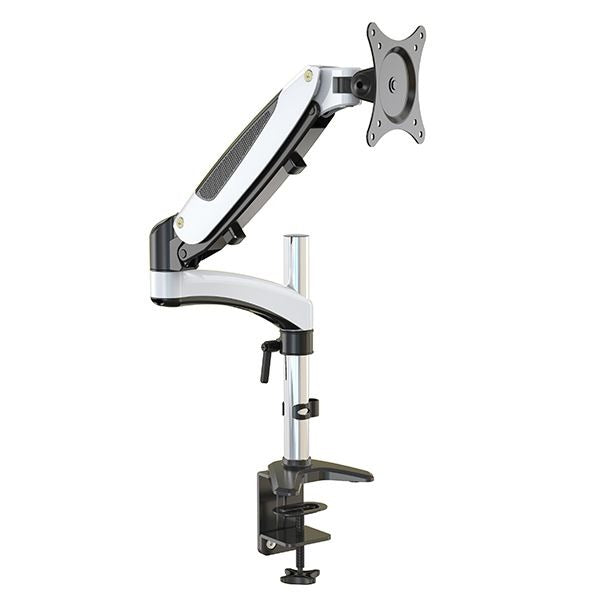 VisionMounts VM-GM112D - GasSpring DeskClamp Aluminium Single LCD Monitor Arm with support upto 27'';Tilt ;Swivel ;VESA 75-100