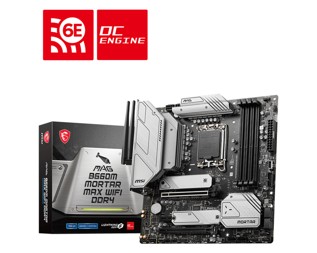 MSI MAG B660M MORTAR MAX WIFI DDR4 Mirco-ATX LGA1700 Mother board