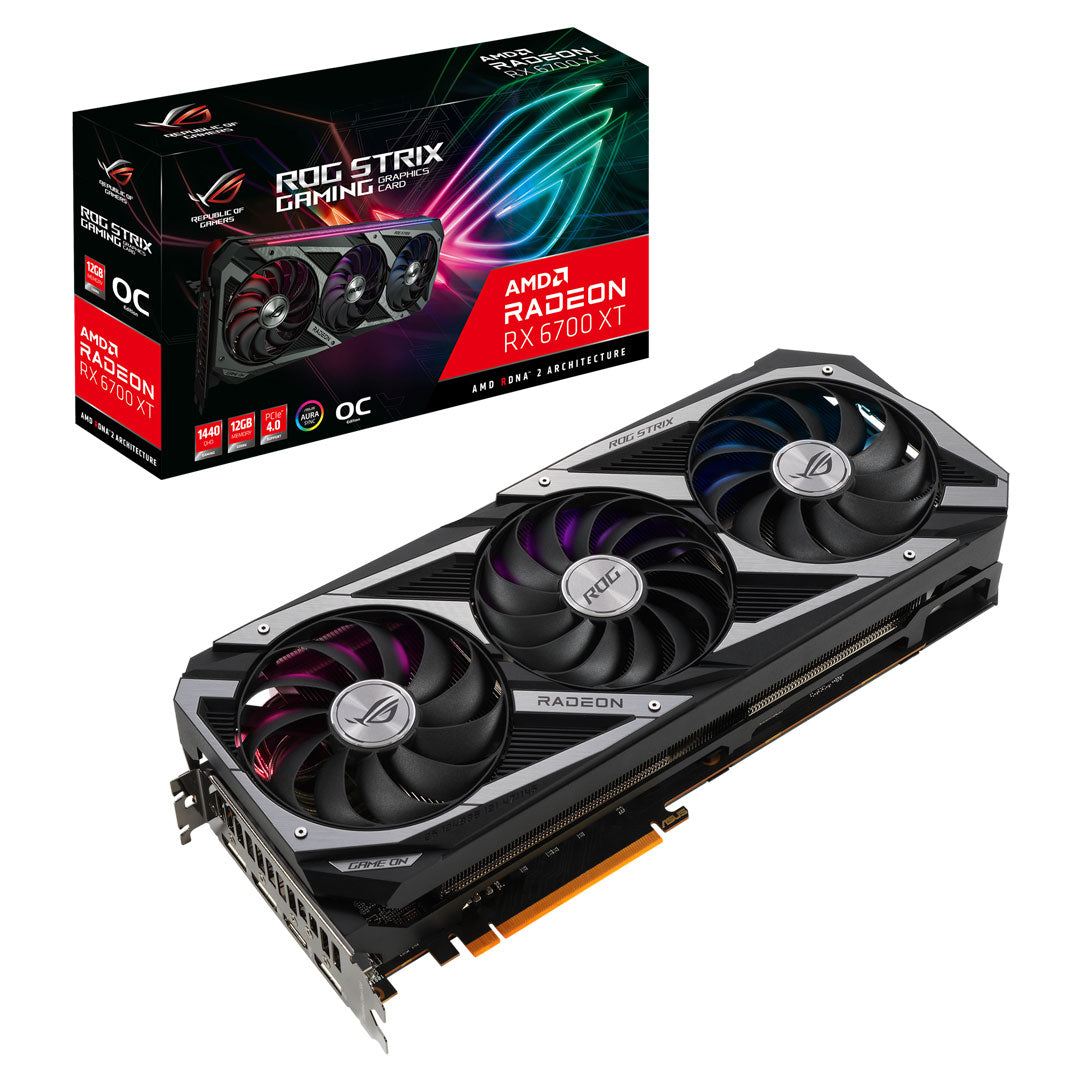 Asus (ROG-STRIX-RX6700XT-O12G-GAMING) Radeon RX 6700 XT 12GB ROG STRIX OC Graphics Card