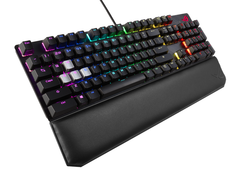 ASUS XA04 ROG STRIX SCOPE Deluxe Brown Switch ROG Strix Scope Deluxe RGB Wired Mechanical Gaming Keyboard, Cherry MX Switches, Aluminum Frame