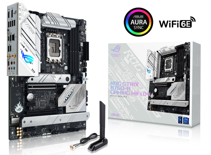 Asus ROG STRIX B760-A GAMING WIFI D4 LGA1700 ATX Motherboard