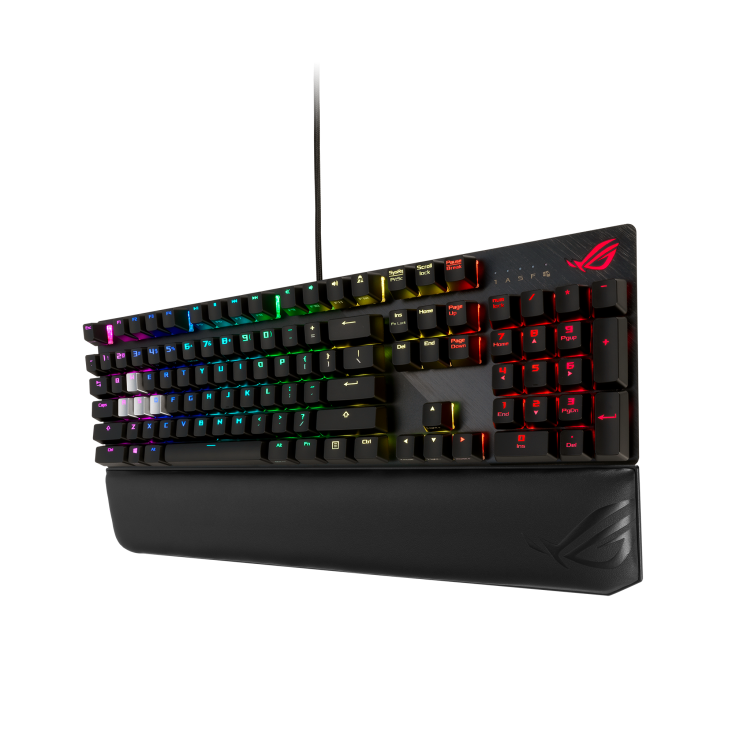 ASUS XA04 ROG STRIX SCOPE Deluxe Brown Switch ROG Strix Scope Deluxe RGB Wired Mechanical Gaming Keyboard, Cherry MX Switches, Aluminum Frame