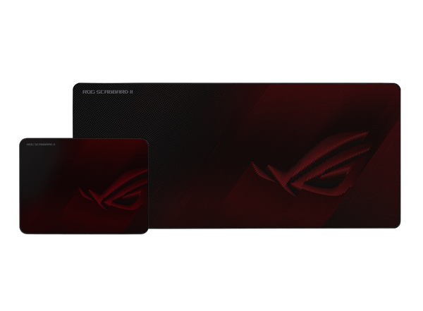 ASUS ROG SCABBARD II Gaming Mouse Pad, Extended Size (900x400mm) Water/Oil/Dust Respellent, Anti-Fray, Soft Cloth With Rubber Base