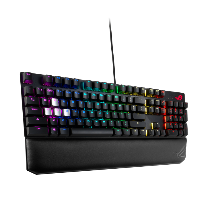 ASUS XA04 ROG STRIX SCOPE Deluxe Brown Switch ROG Strix Scope Deluxe RGB Wired Mechanical Gaming Keyboard, Cherry MX Switches, Aluminum Frame