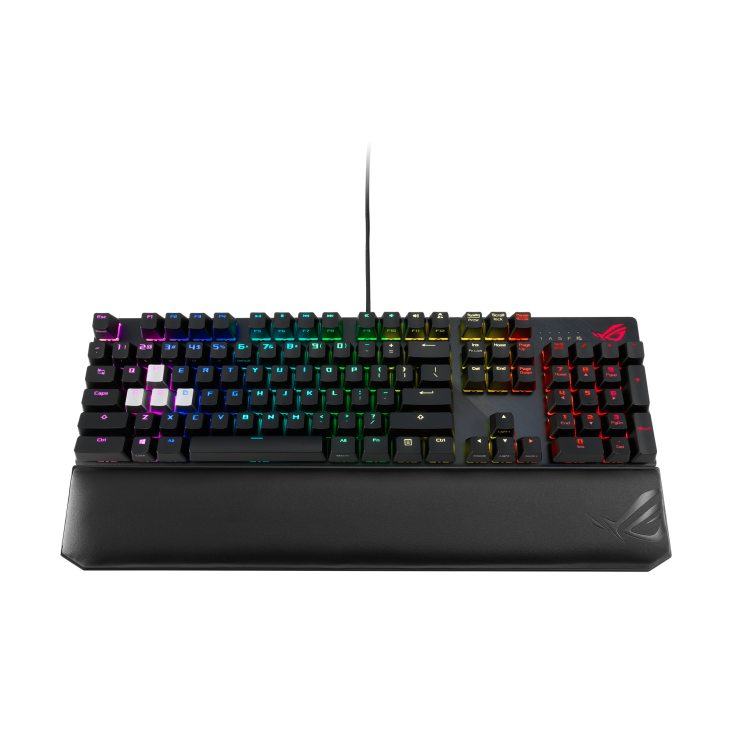 ASUS XA04 ROG STRIX SCOPE Deluxe Brown Switch ROG Strix Scope Deluxe RGB Wired Mechanical Gaming Keyboard, Cherry MX Switches, Aluminum Frame
