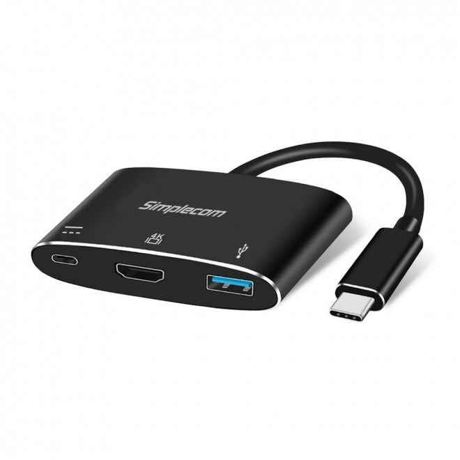 Simplecom DA310 USB 3.1 Type C to HDMI USB 3.0 Adapter with PD Charging (Support DP Alt Mode)