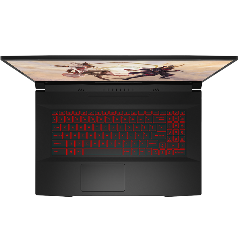 MSI Gaming GF76 12UE-019AU Katana i7-12700H Notebook 43.9 cm (17.3") Full HD Intel® Core™ i7 16 GB DDR4-SDRAM 1000 GB SSD NVIDIA GeForce RTX 3060 Wi-Fi 6 (802.11ax) Windows 11 Home Black