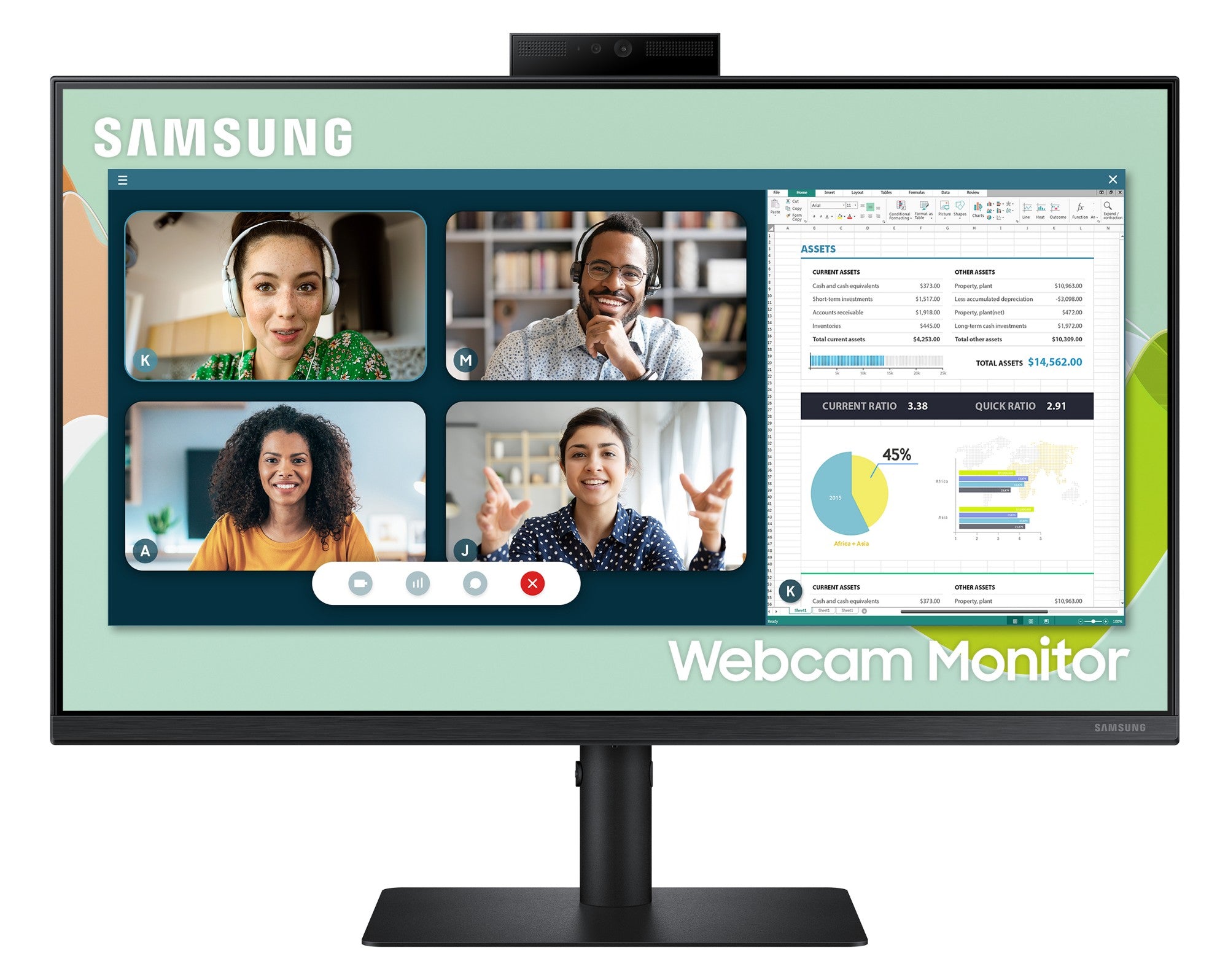 Samsung LS24A400VEEXXY computer monitor 61 cm (24") 1920 x 1080 pixels Full HD LED Black