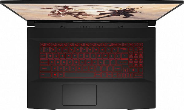 MSI Katana GF76 12UC RTX3050 GDDR6 4GB 17.3 FHD 19201080 144Hz Alder Lake i5-12450H DDR IV 8GB 3200MHz 512GB NVMe PCIe SSD Gen4x4 w/o DRAM Windows11 Home 3 cell 53.5Whr 1 Year Warranty