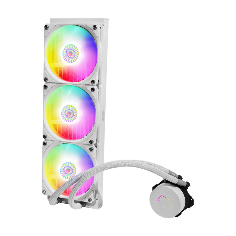 Cooler Master MasterLiquid ML360L ARGB White Edition V2 Computer case, Processor Liquid сooling kit 12 cm