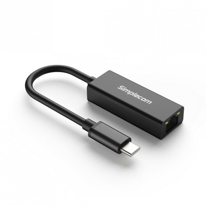 Simplecom NU313 USB-C to Gigabit Ethernet Network Adapter Aluminium