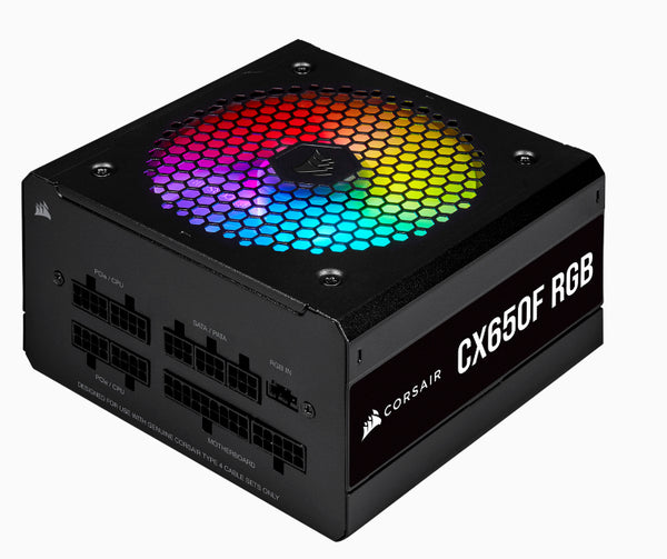 Corsair CX650F RGB power supply unit 650 W 24-pin ATX ATX Black