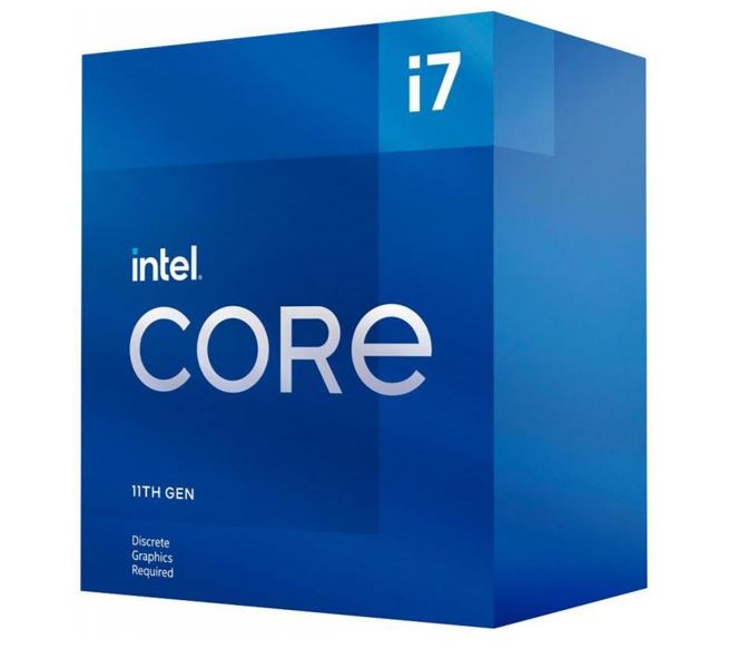 Intel i7-11700F CPU 2.5GHz (4.9GHz Turbo) 11th Gen LGA1200 8-Cores 16-Threads 16MB 65W Graphic Card Required 750 Retail Box 3yrs Rocket