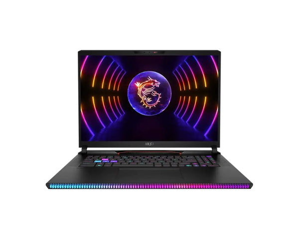 MSI Raider GE78HX 13VH-075AU Gaming Laptop. 17" QHD IPS, 240Hz, Raptor Lake i9-13950HX, RTX 4080, GDDR6 12GB, DDR5 16GB*2, 2TB NVMe PCIe Gen4x4 SSD, Windows11 Pro, Per-Key RGB gaming keyboard by SteelSeries, Core Black, 3.1KG.