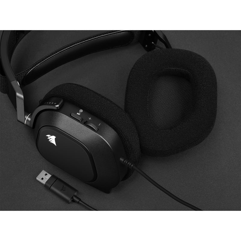 Corsair HS80 Headset Wired Head-band Gaming Carbon