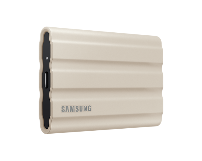 Samsung PORTABLE SSD T7 SHIELD BEIGE 2TB USB 3.2