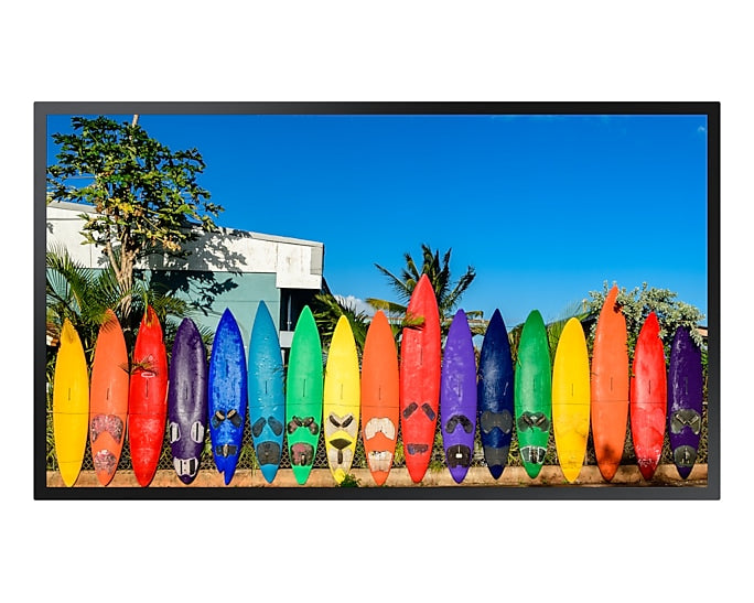 Samsung 54.6 Window-Display version. Full HD 4000cd/m2 RS232/RJ45 control polarised sunglasses viewable WiFi embedded built in Quad Core media player MagicInfo S7 SSSP 7.0 4.1G internal content storage IP5X P